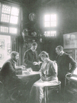 Ed. Cuypers in atelier Jan Luykenstraat 2
<br/>
Remco van Blokland - archief Ed. Cuypers, tussen 1901-1910